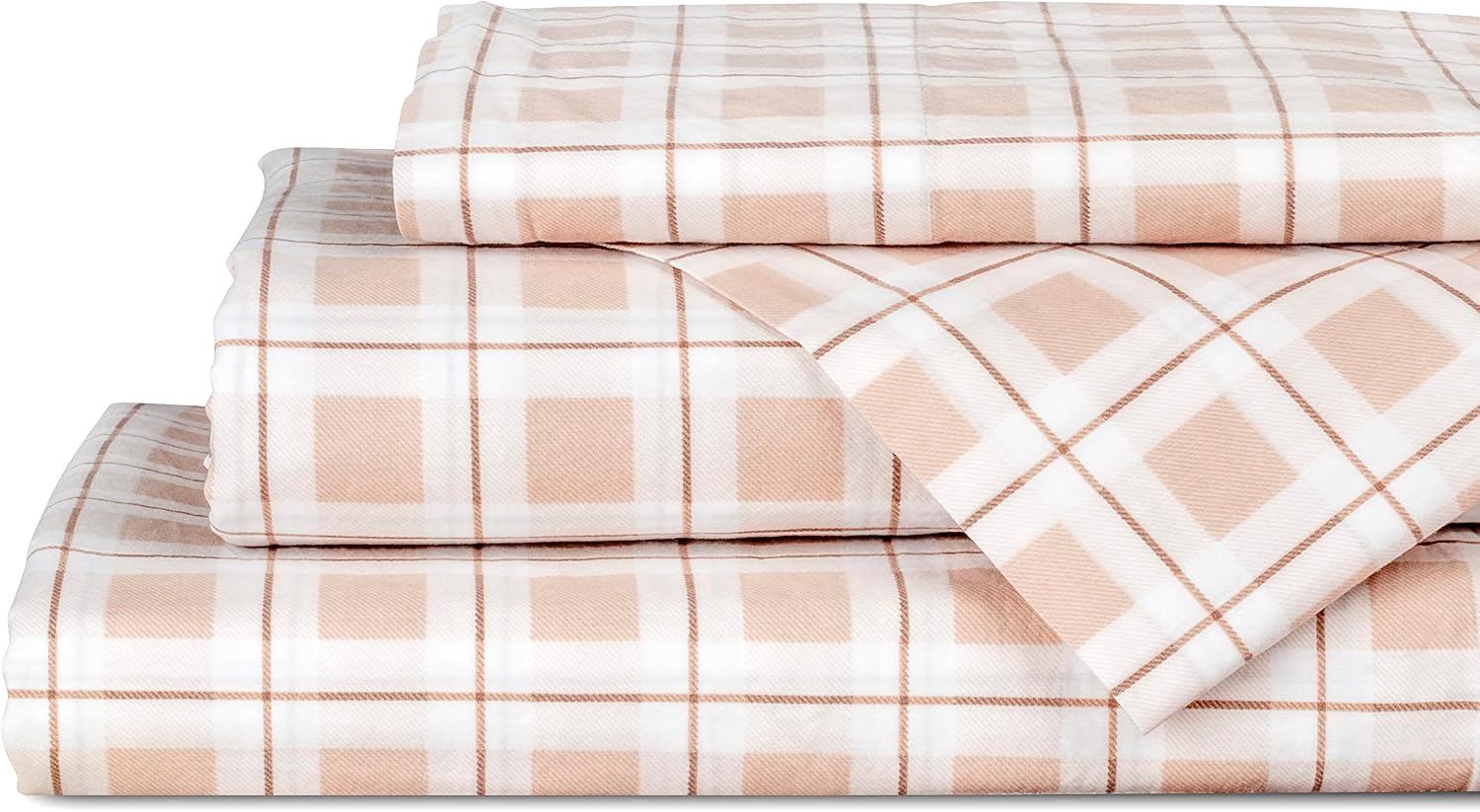Linen Home Cotton Lyocell Blend Percale Sheet Set Queen Size - 4 Piece Deep Pocket Bedding, Pre-Washed & Shrunk, Crisp Cooling Fabric…