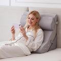 Ruqmuis 3PCS Wedge Pillow Set for After Surgery, Adjustable Back Pillow for Bed Sitting up, Acid Reflux, Bed Wedge Pillow Headboard for Sle…