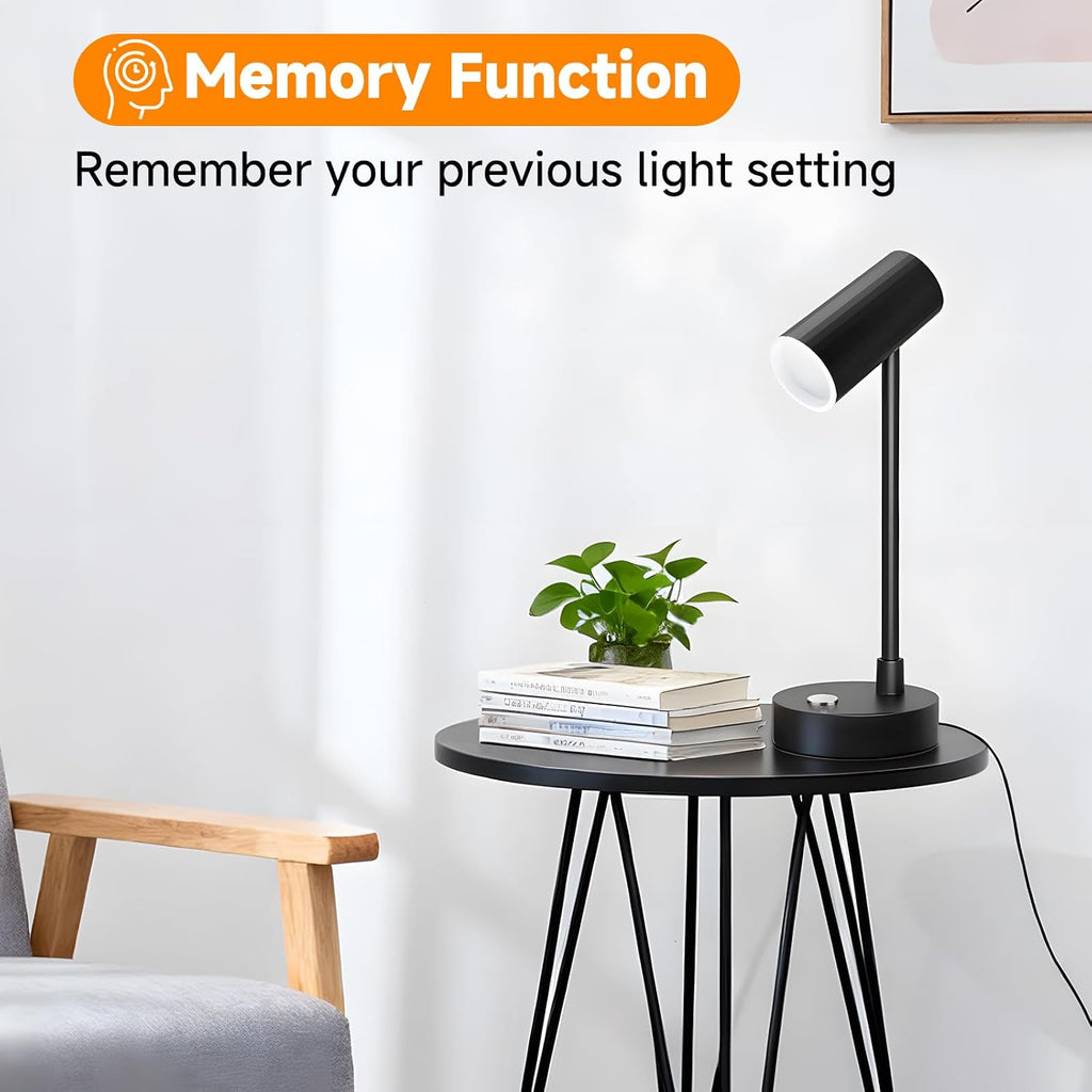 ShineTech LED Desk Lamp for Home Office, Dimmable Table Lamp with 3 Color Modes & Adjustable Brightness, USB-C Port, Touch Control…