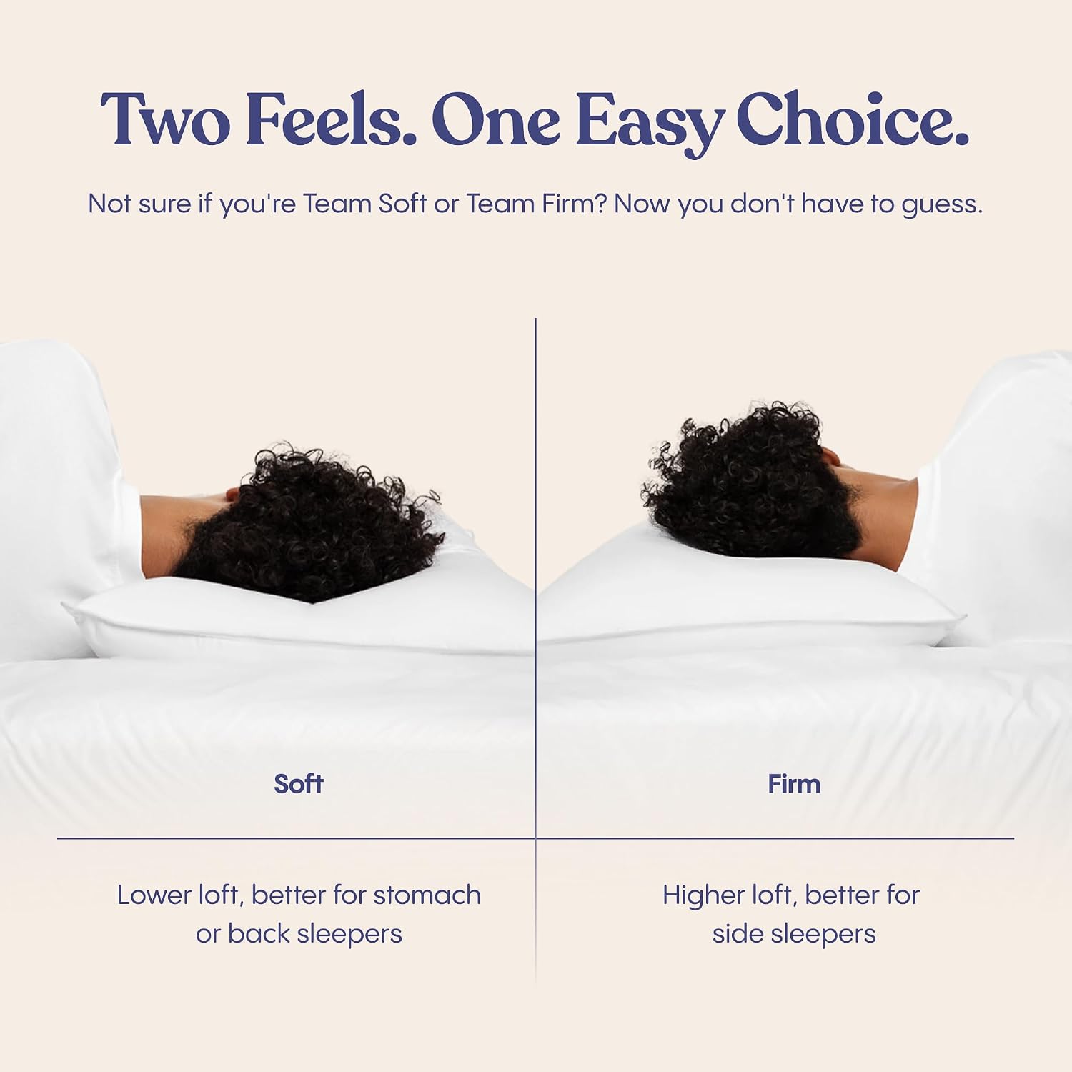 FluffCo Zen FluffTM Down Standard/Queen Size Bed Pillow for Sleeping - 600 Fill Power White Duck Down - 300 TC Cotton Shell - Pillows for Si…