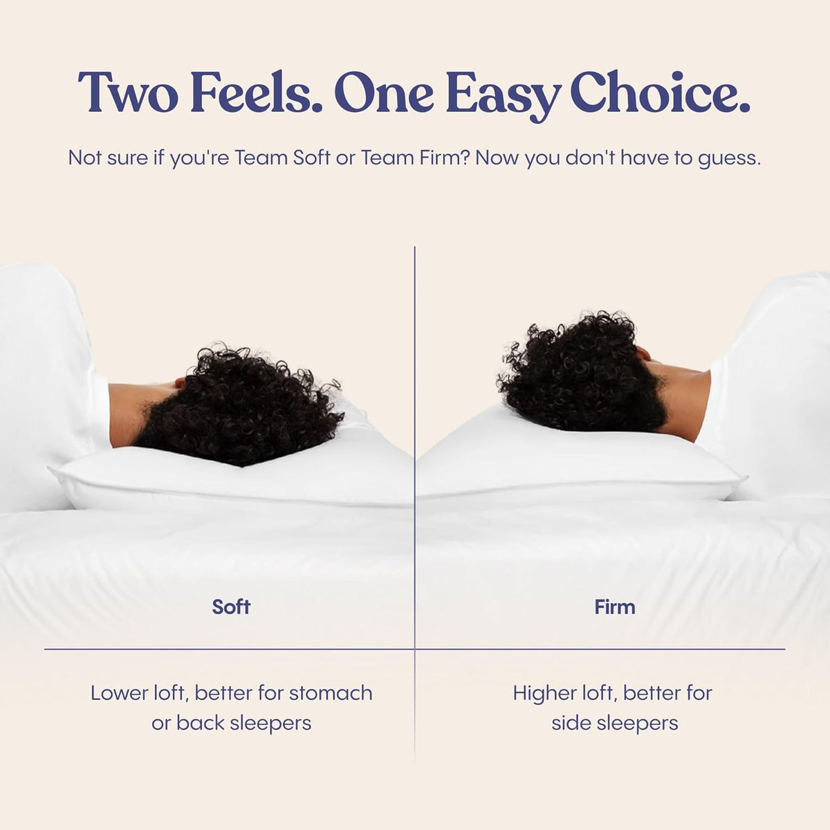 FluffCo Zen FluffTM Down King Size Bed Pillow for Sleeping - 600 Fill Power White Duck Down - 300 TC Cotton Shell - Comfortable Pillows for…