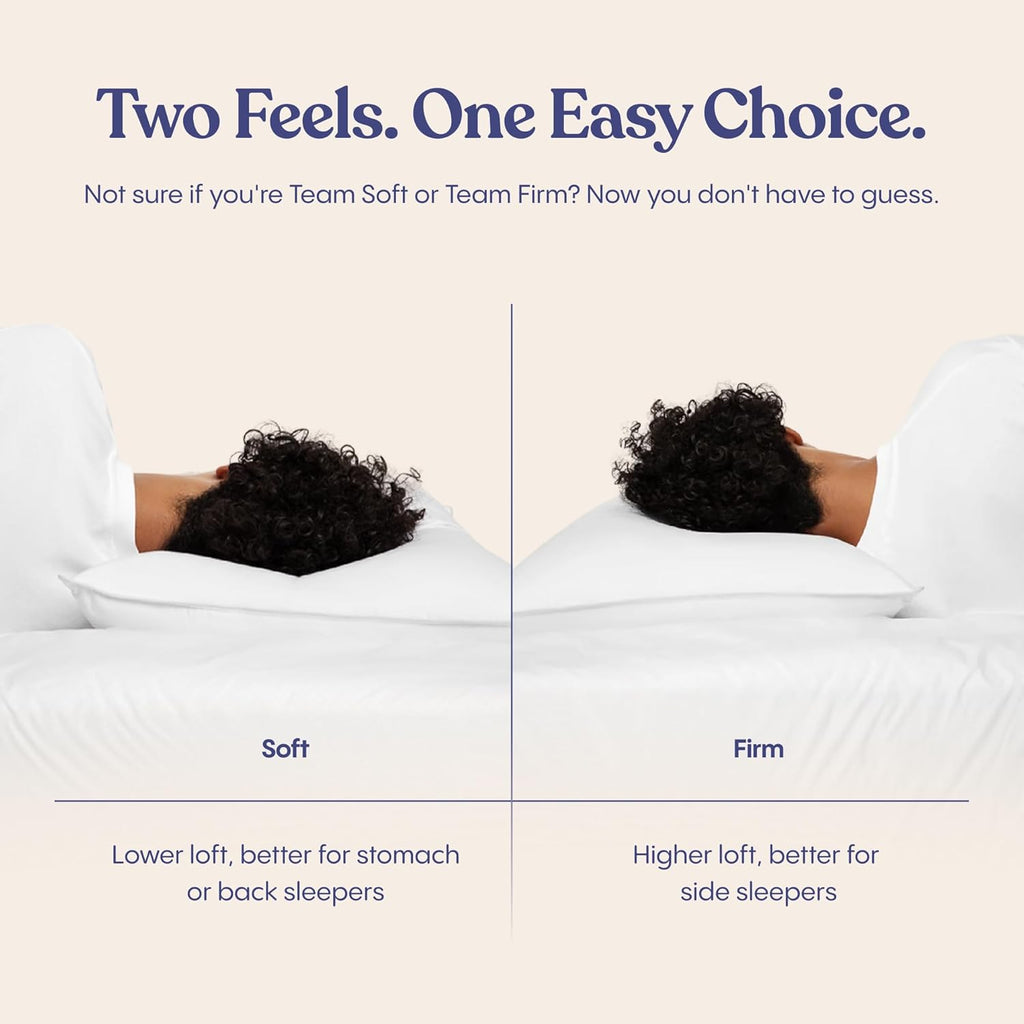 FluffCo Zen FluffTM Down Alternative Bed Pillow - Luxury Hotel Quality - 300 Thread Count Cotton Shell - Pillows for Side, Back, and Stomach…