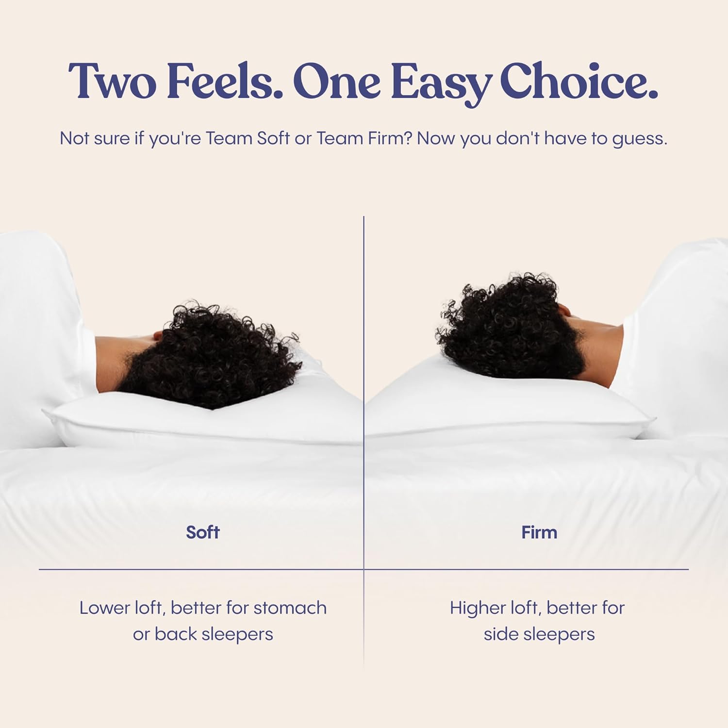 FluffCo Zen FluffTM Down Alternative Bed Pillow - Luxury Hotel Quality - 300 Thread Count Cotton Shell - Pillows for Side, Back, and Stomach…