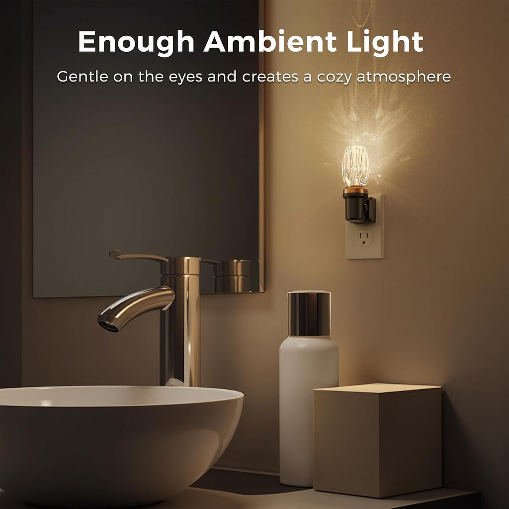L LOHAS LED Night Light, Dimmable Night Lights Plug into Wall, Automatic Nightlights Plug in, Light Sensor, 3000K 100LM Adjustable…