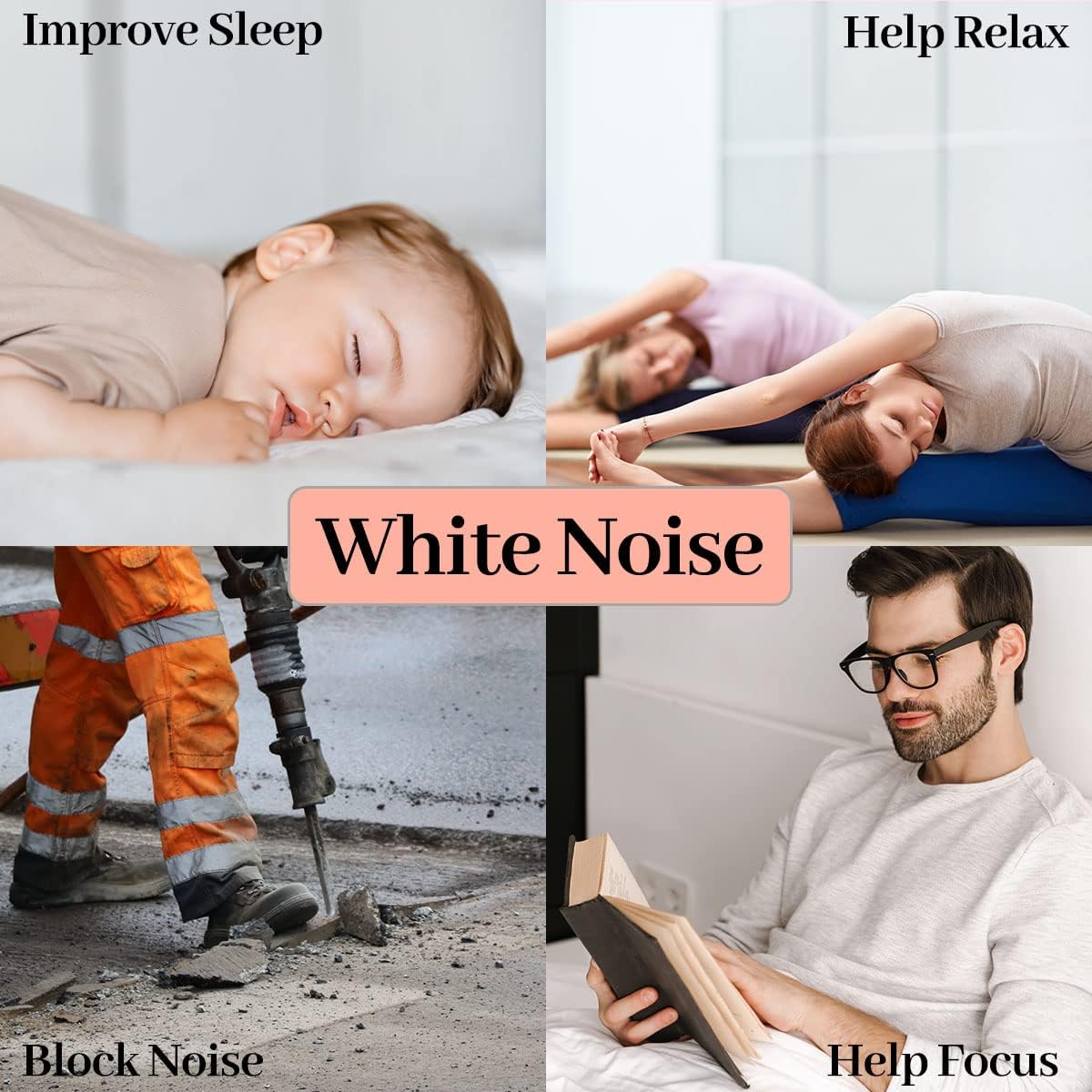 Meditation White Noise Sound Machine with 30 Soothing Sounds 12 Colors Night Light 10 Brightness Levels 32-Level Volume Control 4 Timers…