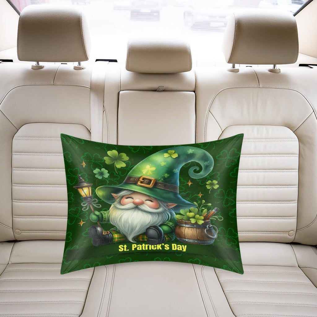 St Patrick Day Gnome 14 Satin Silk Pillowcase for Hair and Skin Pillow Cases Standard Size Soft Silk Pillow Case with Envelope Closure…