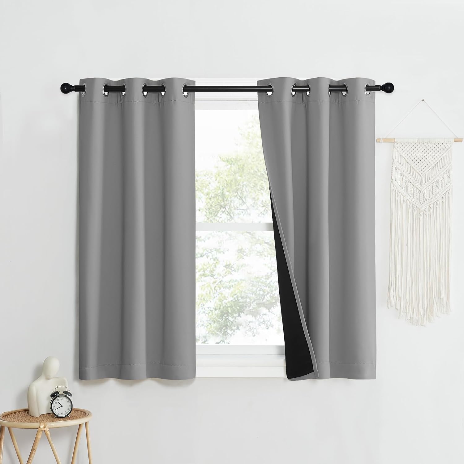 Nicetown Full Shade Curtain Panels, Pair of Energy Smart & Noise Blocking Out Blackout Drapes for Dining Room Window, Thermal Insulated Gue…