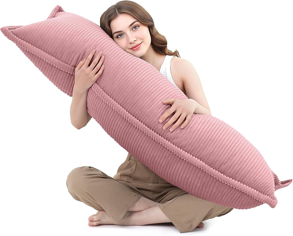 OutdoorFurnitureAccessories 20x54 Body Pillow for Adults, Long Body Pillow for Bed with Shredded Memory Foam, Big Firm Pillows for Pregnanc…