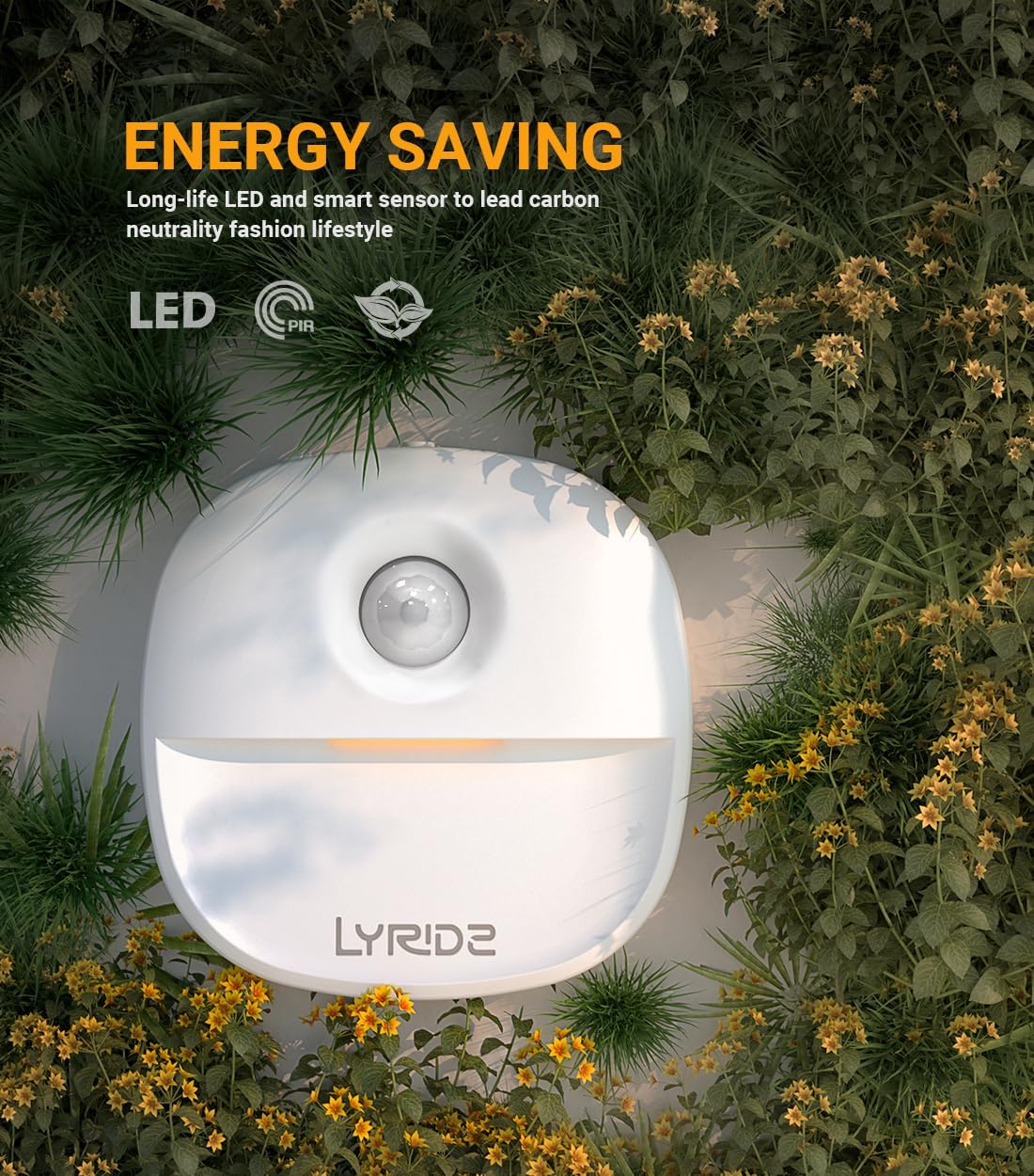 Lyridz Plug in Night Light with Motion Sensor and Dusk to Dawn Sensor, Dimmable Warm Nightlight with 1-50lm Adjustable Brightness Indoor…