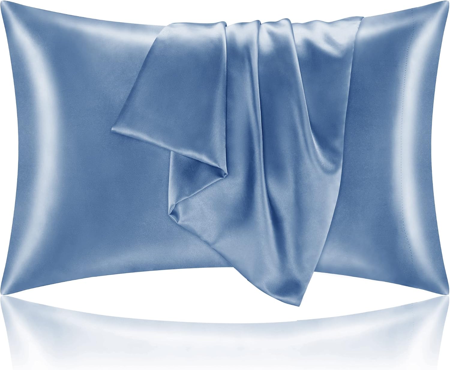 Bedelite Satin Pillowcase for Hair and Skin, Super Soft and Cooling Similar to Silk Pillow Cases 2 Pack with Envelope Closure, Gift for Wom…