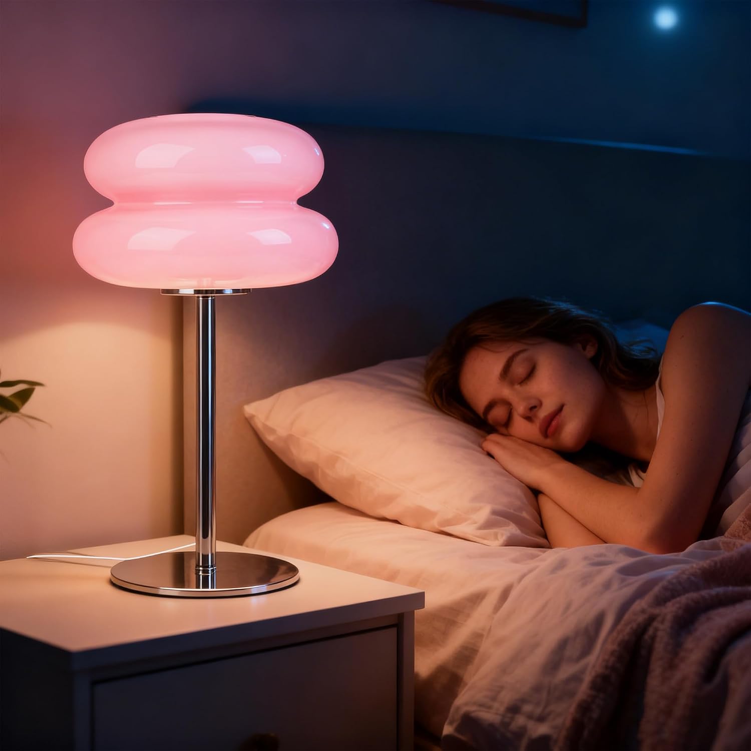 Bedroom Mushroom lamp, Medieval Modern Bedside Table lamp, dimmable Retro Egg Tart Headlight, Unique Home Mushroom Decoration Aesthetic…