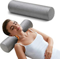 SinoSalected Memory Foam 4" Round Pillow, Cervical Neck Pillow for, Cylinder Cooling Pillows 18"×4", Neck Roll Pillow for Sleeping, Remova…