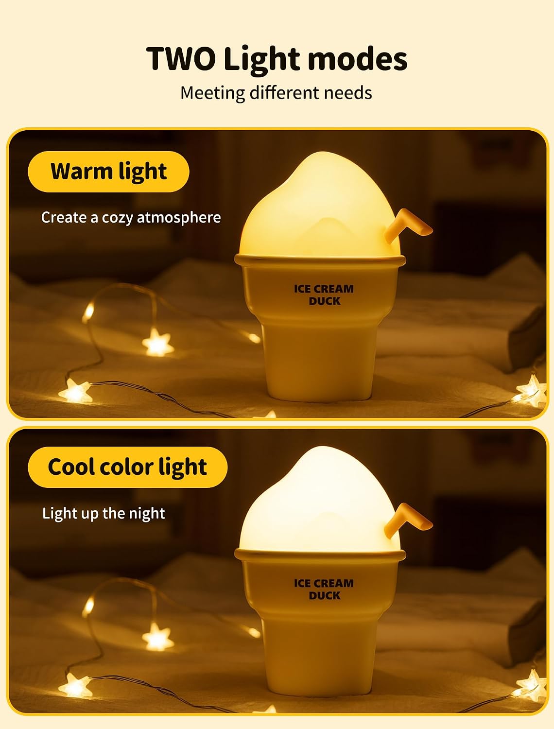 Tarinks Night Light for Kids, Rechargeable Bedside Touch Lamp, Portable Dimmable Nightlight, Cute Lamp Gifts for Baby, Teens, Adults, Table…
