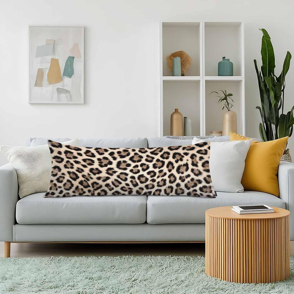 Body Pillowcases with Zipper Leopard Print Cozy Body Pillow Covers Cushion Cover 20 X 54 Inch, African Leopard Skin Outdoor Body Pillow…