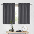 DWCN Short Blackout Curtains 36 inches Length 2 Panels Set, Half Window Rod Pocket Privacy Curtain Tiers for Kitchen, Room Darkening…