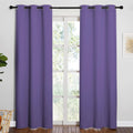 NICETOWN 84 inches Blackout Curtains for Office and Theater, Thermal Insulated Solid Grommet Drapes for Living Room (Lilac Purple, 1…