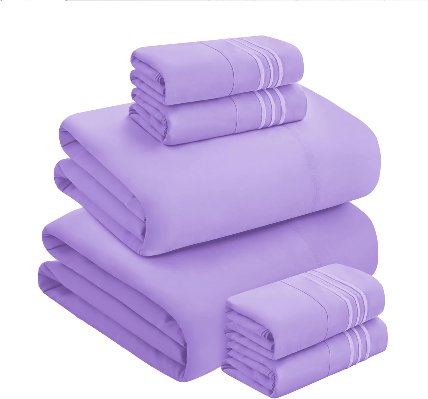 MocassiLuxuryBedding Mocassi Luxury 6-Piece Sheet Set, Ultra Soft 1800 Hotel Quality Microfiber Sheet Set, Fits Mattresses Up to 18 to 24 I…