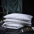 Three Geese Adjustable Layer Goose Feather Pillow, Assembled Bed Pillow, Soft Cotton Cover, Good for Side and Back Stomach Sleeper…