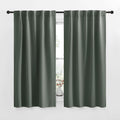 NICETOWN Short Curtains for Kitchen Window - (Dark Mallard Color) W34 x L48, Double Panels, Home Decoration Light Blocking Thermal…
