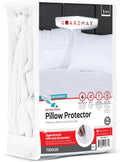 Guardmax Waterproof Pillow Protector White Toddler Size - Zippered Bed Bug Pillow Protector 1 Pack - Hypoallergenic Pillow Case Cover…