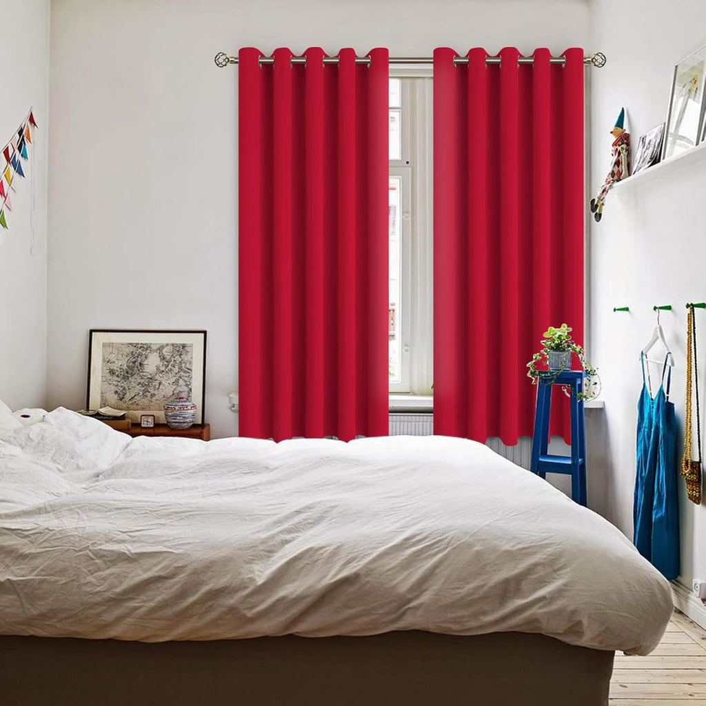BGment Room Darkening Curtains 63 Inches Long - Grommet Thermal Insulated Drapes Window Treatment Curtains for Bedroom, 2 Panels, 70 x 63 I…