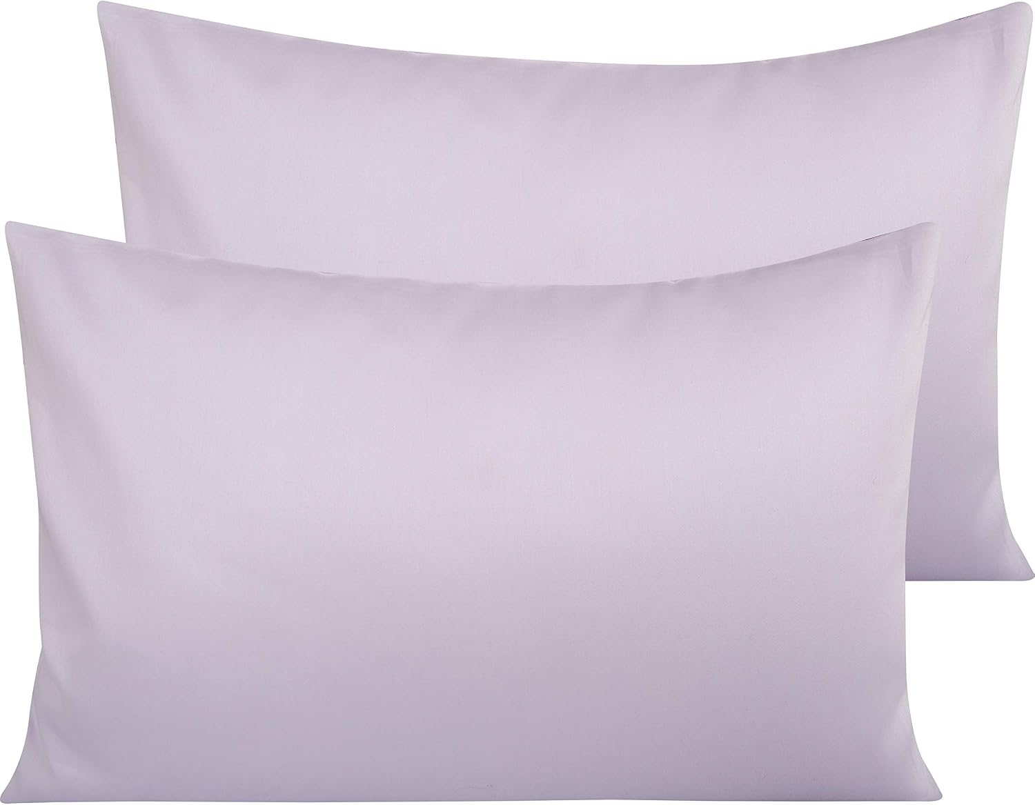 NTBAY Egyptian Cotton Queen Pillowcases - Set of 2, 500 Thread Count Cotton Pillowcases - Soft and Breathable Envelope Closure Pillow…