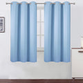 Lemomo Sky Blue Thermal Blackout Curtains/38 x 63 Inch/Set of 2 Panels Room Darkening Curtains for Bedroom 63 Inch Blue