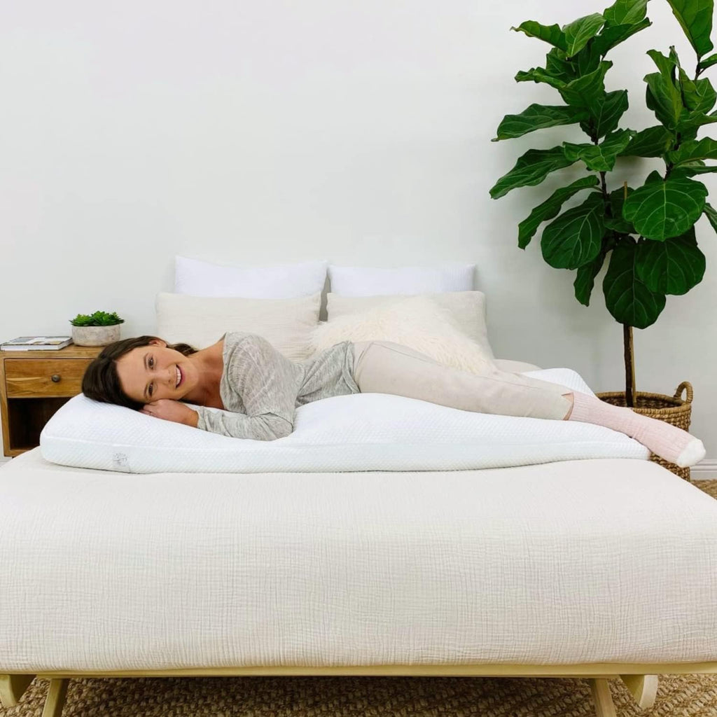 LadiesPillow Supportive Full Body Pillow Contours to Body Soft Pillow Extra Long Pillow for Bed All Sleep Positions Pregnancy Pillows Back…