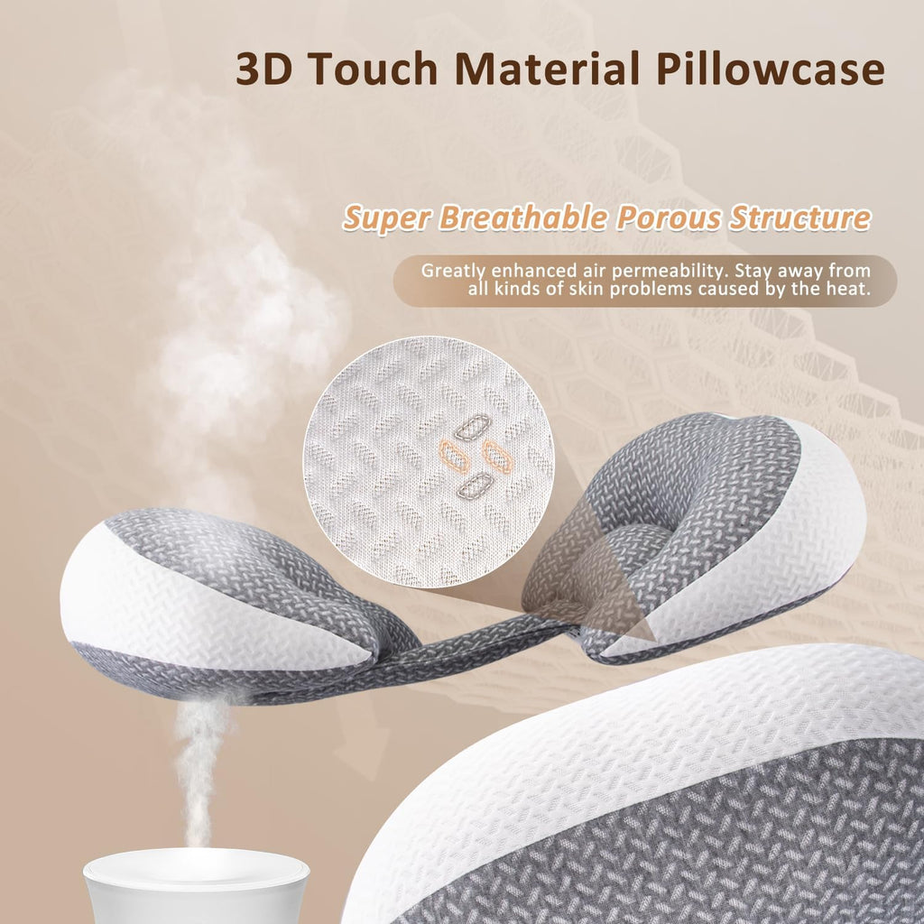 Chilling Home Portable Pregnancy Pillow Memory Foam–Maternity Body Pillow for Sleeping- Multifunctional Pregnancy Wedge Pillow for Back…