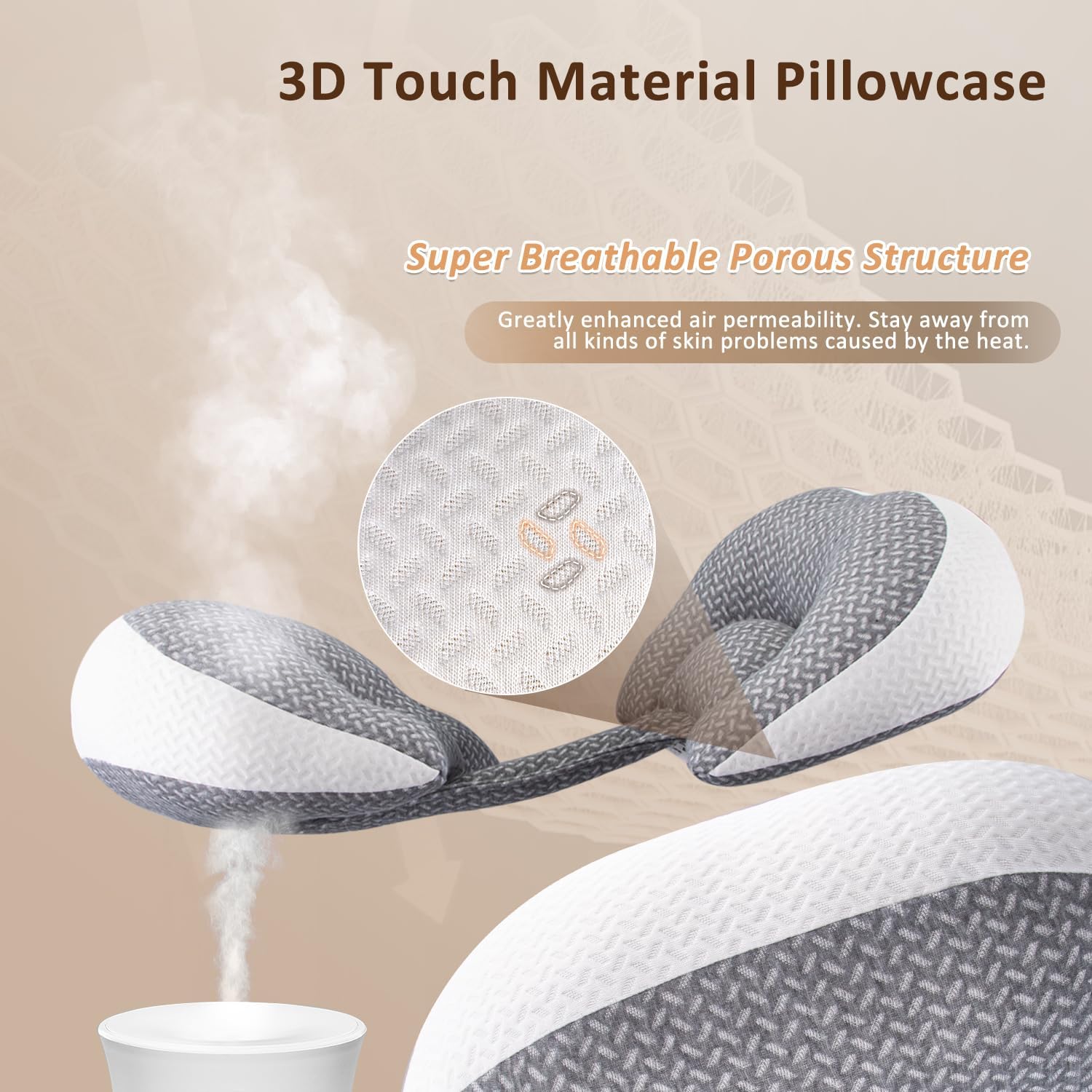 Chilling Home Portable Pregnancy Pillow Memory Foam–Maternity Body Pillow for Sleeping- Multifunctional Pregnancy Wedge Pillow for Back…