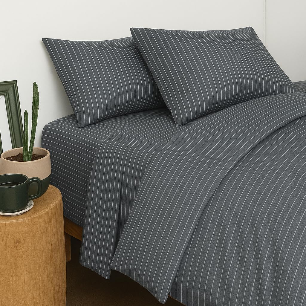 Perupima Peru Pima 415 Thread Count Percal Twin Sheet Set - 100% Peruvian Pima Cotton, 3 Piece (Flat, Fitted, 1 Pillowcase) - Cooling, Cris…