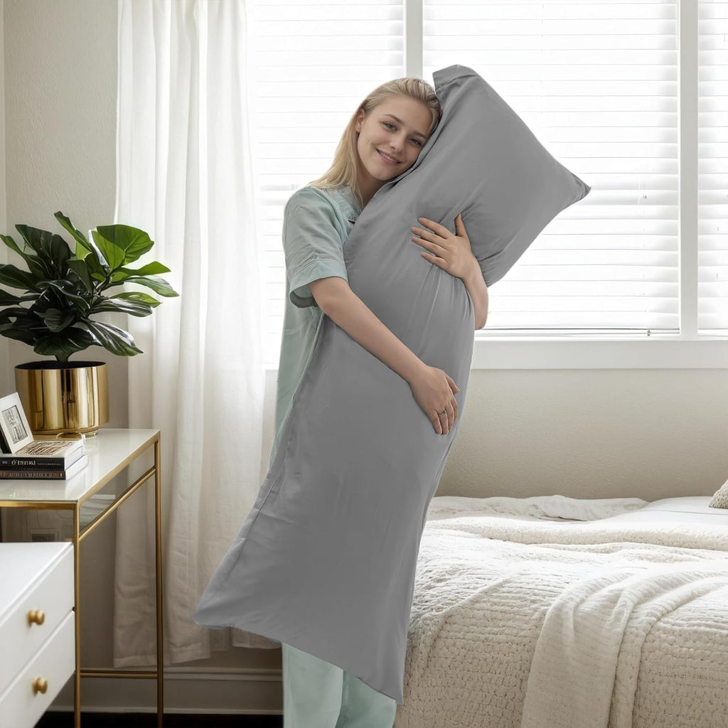 TELUS Body Cooling Pillow Case Cover, Bamboo Rayon & Lyocell Pillowcase with Zipper Closure, Breathable Pillow Case for Hot Sleepers and…