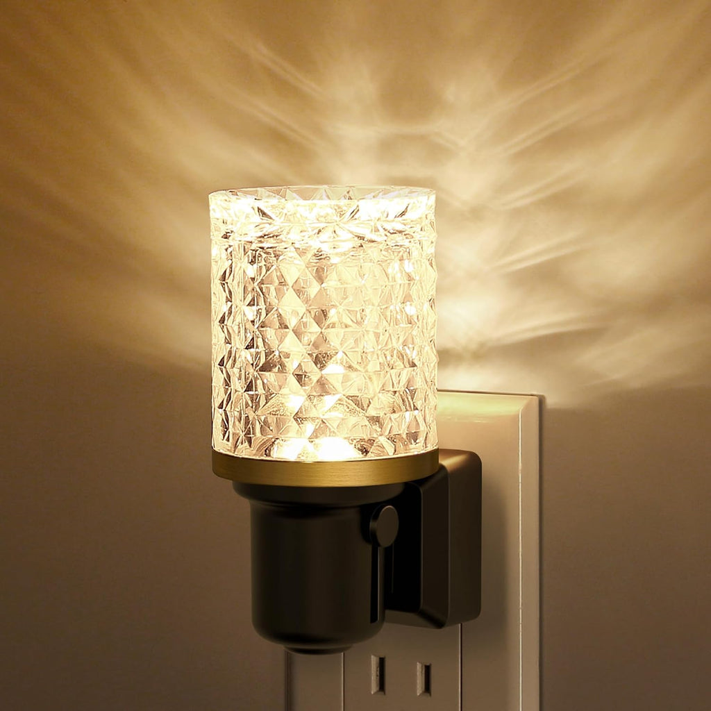 JandCase LED Night Light, Dimmable Night Lights Plug into Wall, Modern Nightlight with Auto On Off Light Sensor, 3000K Soft White Night…