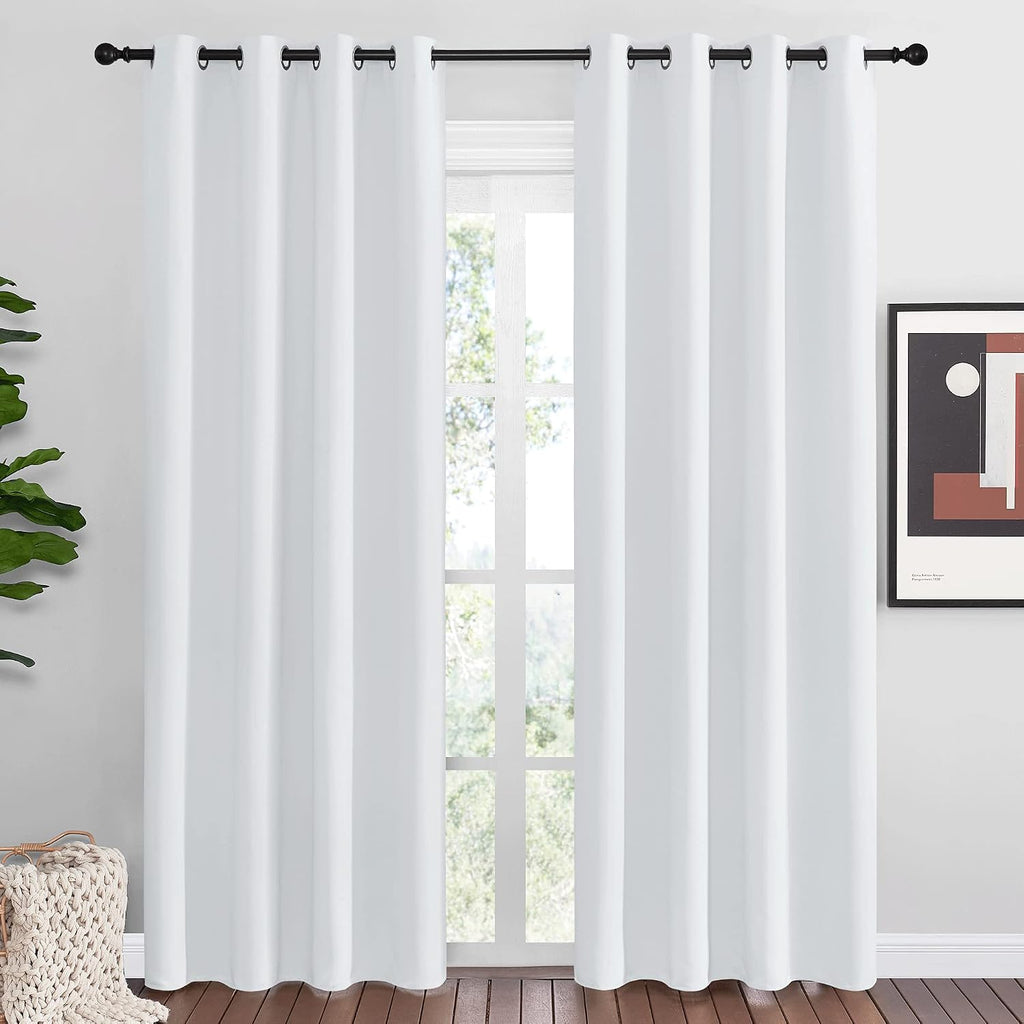 Nicetown Room Darkening Curtains for Living Room - easy maintenance Solid Thermal Insulated Grommet Room Darkening Curtains/Panels/Drapes…