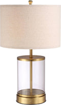 O’Bright Luma - Battery Powered Table Lamp, Cordless Glass Bedside Lamp with Rechargeable Battery, Full Size 19.5 Inch Height, Touch…