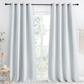 NICETOWN Room Darkening Window Curtain Panel, 55x96 inches, 1 Pack, Cloud Grey Color, Solid Thermal Insulated Blind Privacy Drape for…