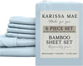 KARISSA MAE 6 Piece Pure Viscose from Bamboo Cal King Size Sheet Set | 100% FSC Certified | Luxuriously Soft | Cooling | 18" Deep Pocket…