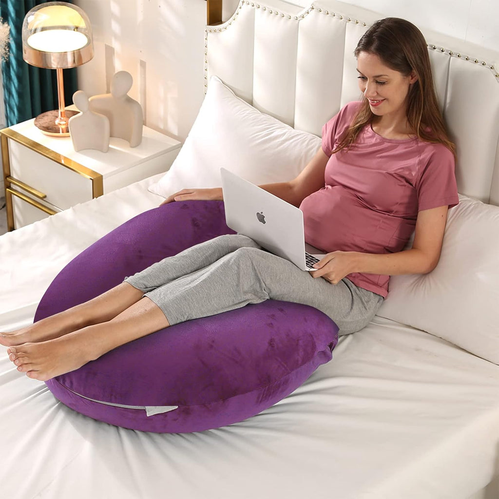 BATTOP Pregnancy Pillows for Sleeping, Maternity Body Pillow with Washable Cover, New Mom Gifts for Women, Support for Back, HIPS, Legs, Belly…