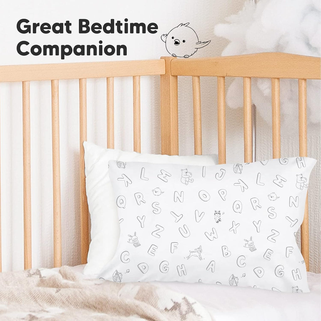 KeaBabies Toddler Pillowcase 13"x18" - Organic Cotton Toddler Pillowcase for Kids, Boys, Girls, Soft & Durable Cotton Cover for Miniature…