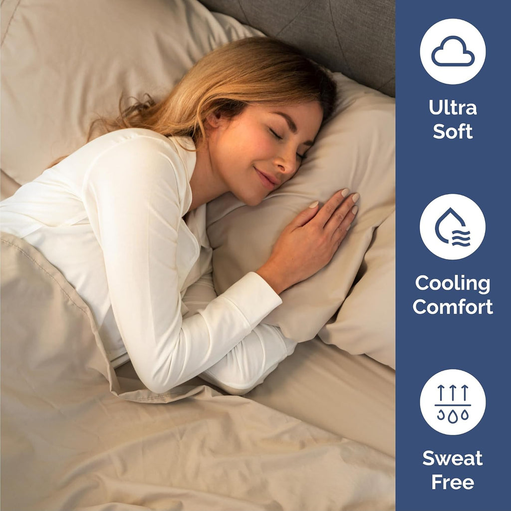 Queen 6 Piece Sheet Set - Comfy, Breathable & Cooling - Hotel Luxury Bedding for Women, Men, Kids, Teens and Children - 1 Flat & 1 Fitted…