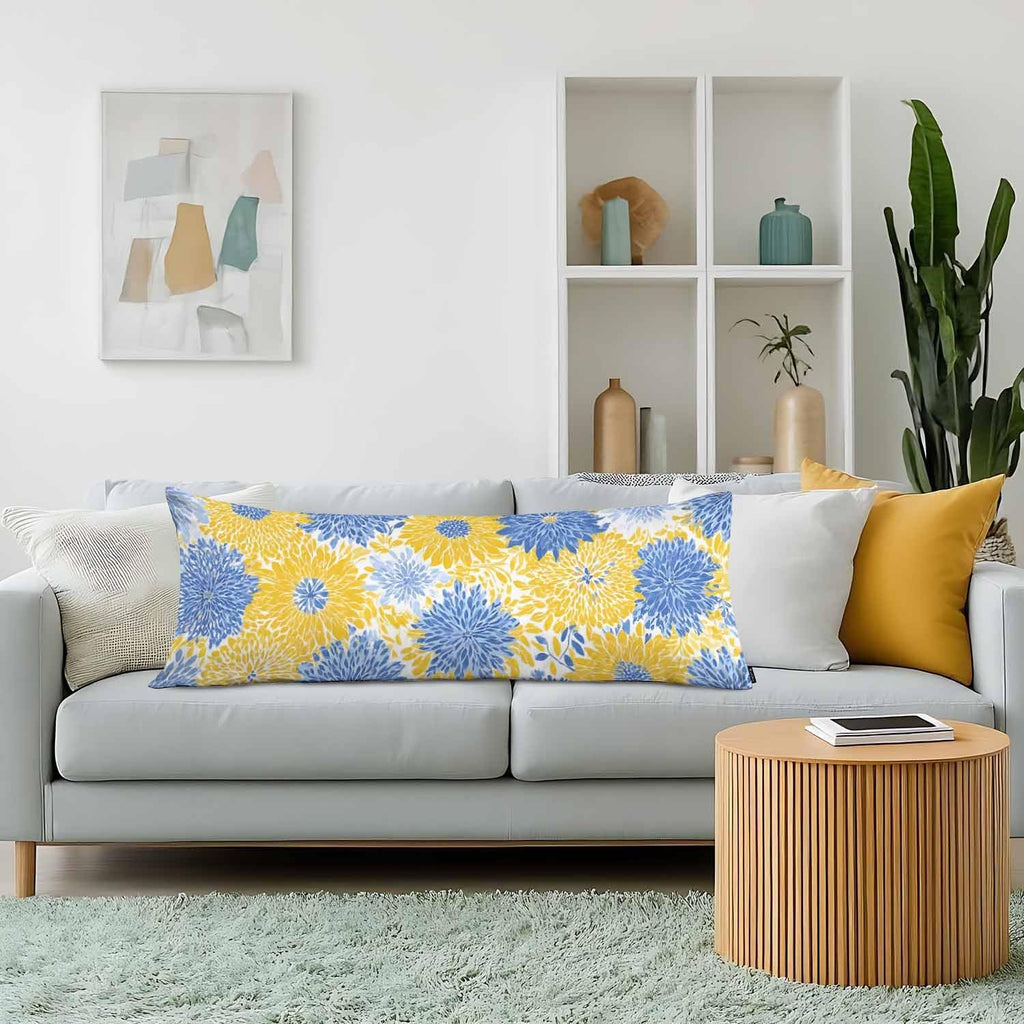 Floral Body Pillow Pillowcase, Abstract Spring Flower Farmhouse Body Cushion Covers 20x54 Body Pillow Covers Bedding Pillow Protector for…