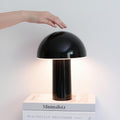 Brightech Celia Small Lamp – 10" Touch-Controlled Mushroom Table Lamp, Cordless & Dimmable LED, Portable Rechargeable Bedside Night Light,…