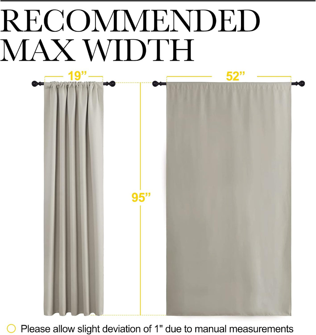 Nicetown Blackout Curtains for Living Curtains, Room Darkening Window Curtain Panels, easy maintenance Solid Thermal Insulated…