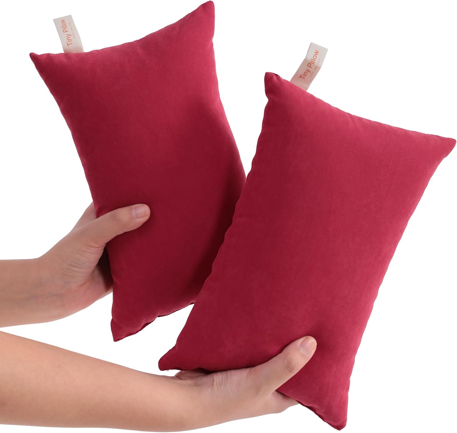 Ntbay Tiny Pillows, Down Alternative 7"x11" Microfiber Mini Pillow for Travel, Pets, Soft Machine Washable Small Pillows for Neck, Wrist, L…