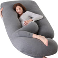 U-Shaped Full Body Pregnancy Pillow for Sleeping – 57" Maternity Pillow with Removable Cover, Support for Back, Legs, Belly & Hips…