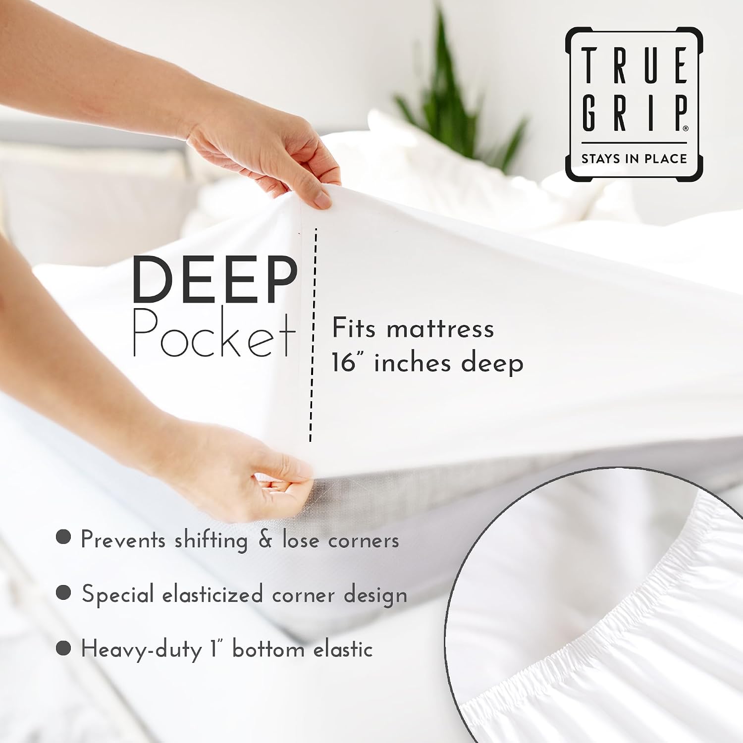 Linen Closet 4 Pcs 100% Cotton King Size Sheets Set, Tan, 400 Thread Count, Percale Weave, Deep Pocket Fitted Sheet, Fits Up To 18"…
