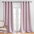 Nicetown Room Darkening Drapes for Nursery - (52 inches Width by 120 inches Length, Lavender Pink, 1 Pair) Light Blocking Curtain Panels fo…