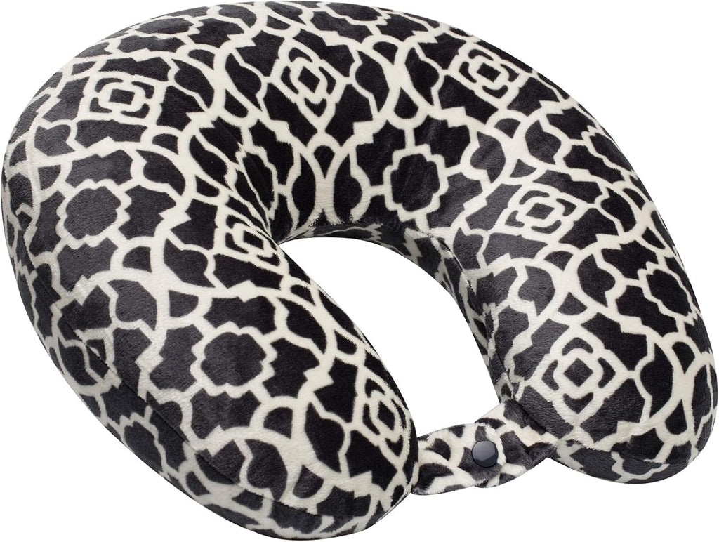 Wolf Essentials Adult Cozy Soft Microfiber Neck Pillow for Travel – Compact, Machine Washable - Perfect for Airplane, Car, or Home Use…