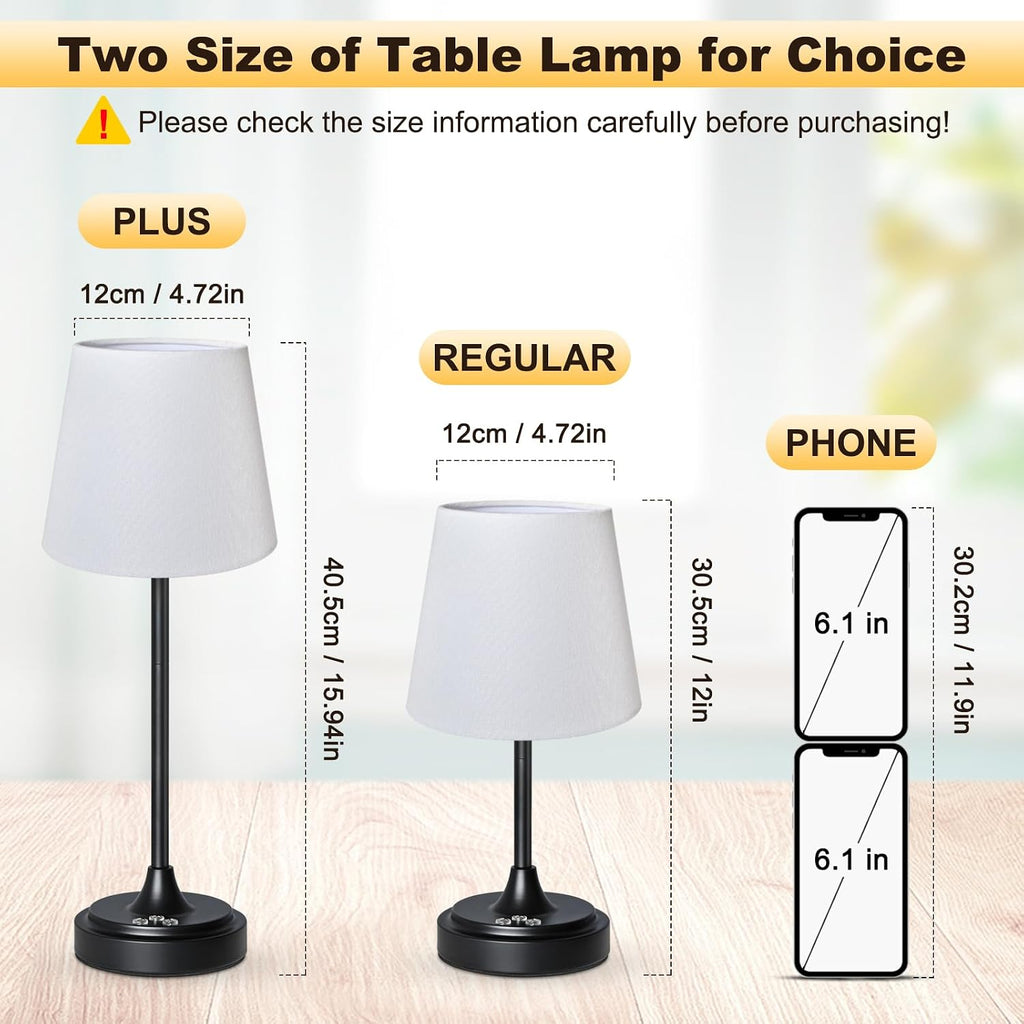 Wowag Small Cordless Table Lamp Rechargeable,5000mAh Battery Operated Desk Lamp,3 Colors & 7 RGB Stepless Dimmable, Touch Ambient Light…