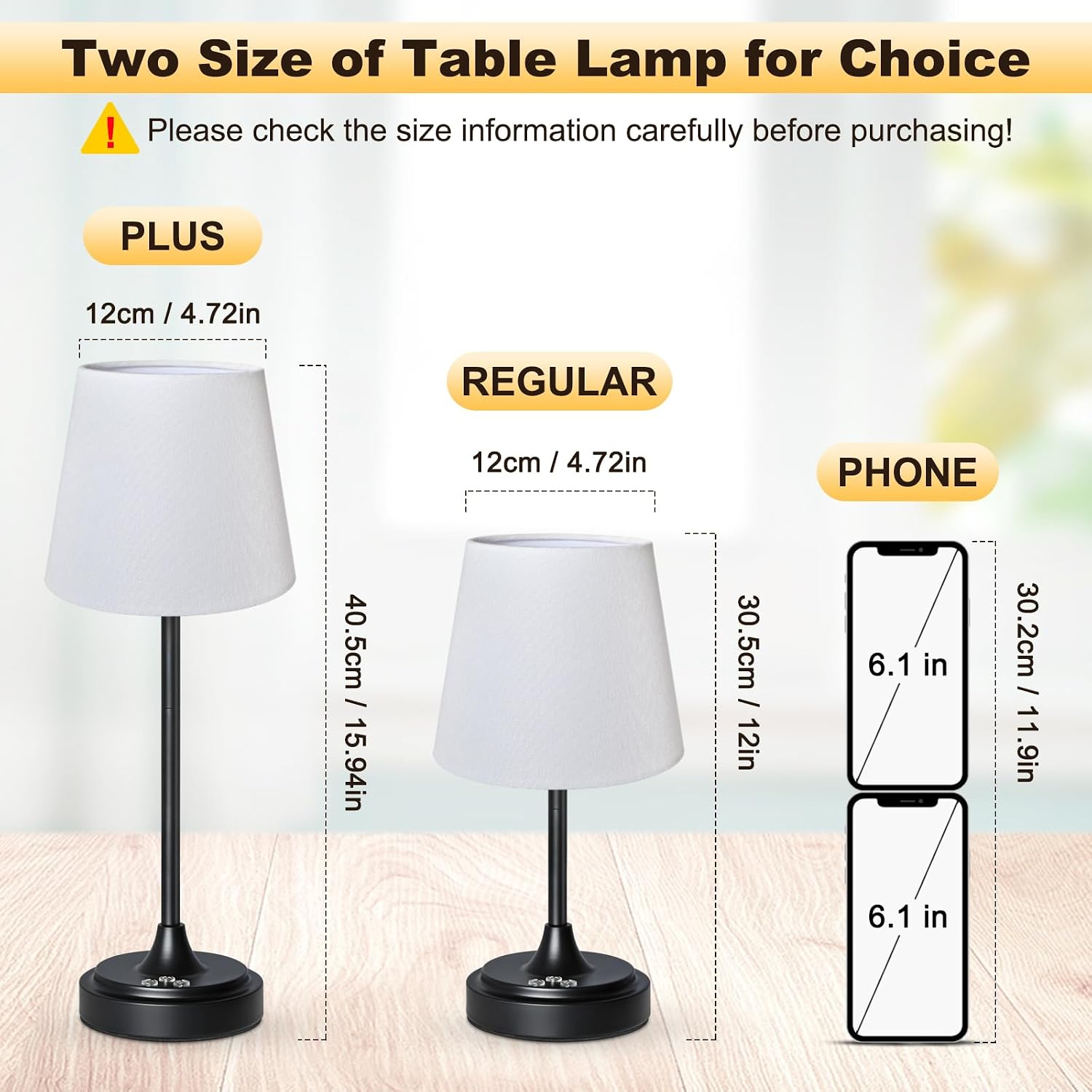 Wowag Small Cordless Table Lamp Rechargeable,5000mAh Battery Operated Desk Lamp,3 Colors & 7 RGB Stepless Dimmable, Touch Ambient Light…